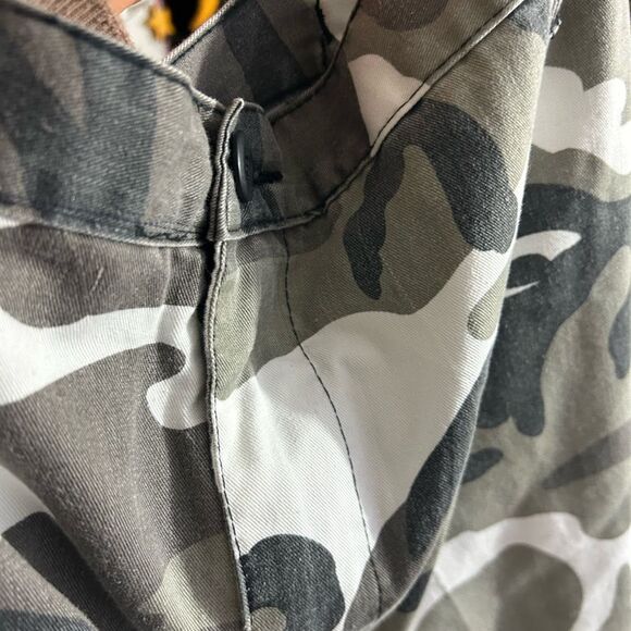 Vintage 90s Y2K Men's Gray Camouflage Cargo Pants 47"-51" - Picture 5 of 16